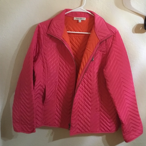 Travel Smith Women's Pink and Orange Jacket - Picture 1 of 7